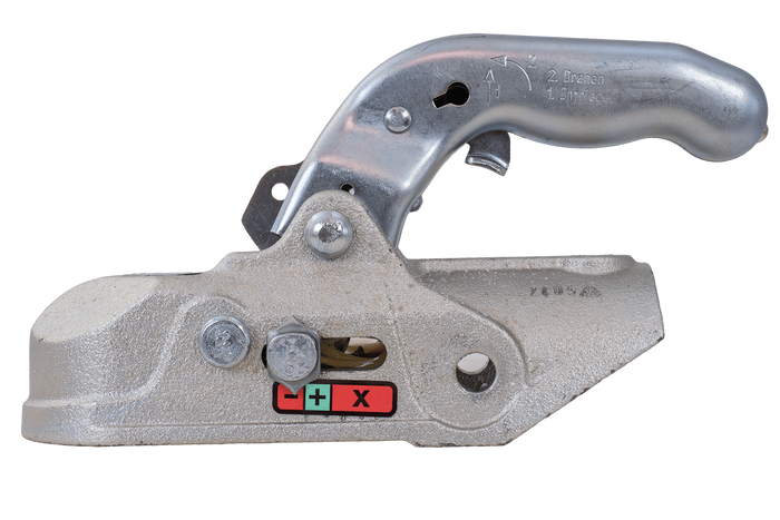 Attelage à boule KNOTT K27-B pour remorque de 2 700 kg avec timon tubulaire de 45 mm, en fonte 