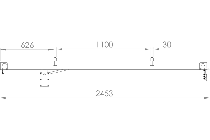 Capot de remorque UNITRAILER GARDEN TRAILER 230 KIPP avec cylindres / serrure à clé