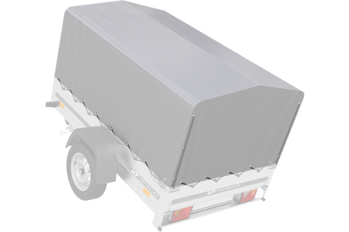 Bâche pour arceau h-800 UNITRAILER remorque 200x125cm GARDEN 201 KIPP