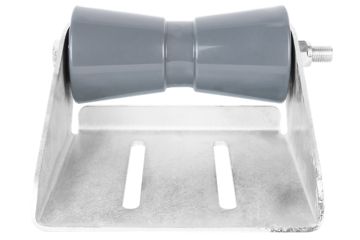 Rouleau de quille inférieur gris avec montage RKZ/P