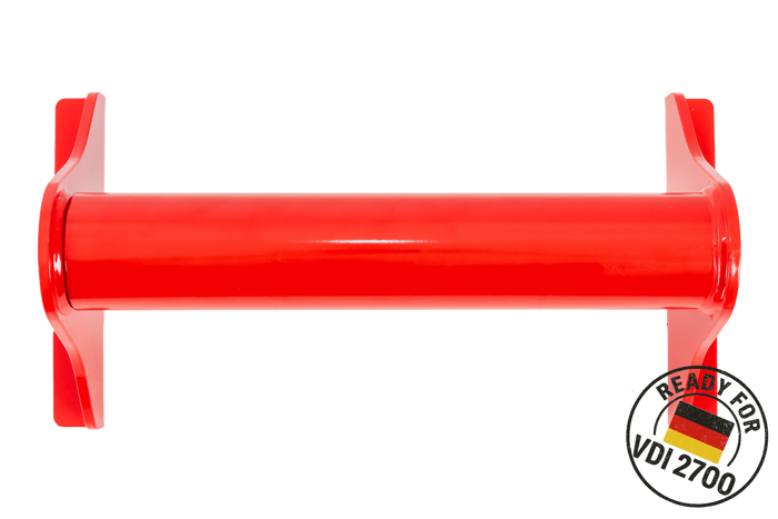 Bloque- roue dépanneuse, rouge PRAMAR Radstopper VDI 2700 - réglable, universel