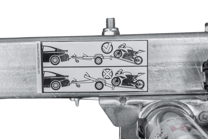 Remorque moto 225x111 UNITRAILER RIDER 1, PTAC 450 kg