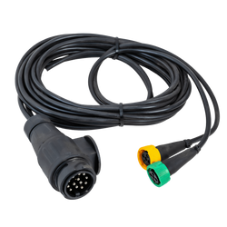 Installation électrique MANTES, faisceau remorque, 4m, prise 13 broches, 2 baïonnettes 5 broches