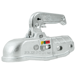 Attelage à boule STEELPRESS BC-3000C-00-00 pour remorque de 3 000 kg avec timon tubulaire de 50 mm, en fonte