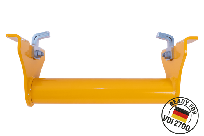 Bloque roue, calle universelle jaune PRAMAR Radstopper VDI 2700 pour dépanneuse