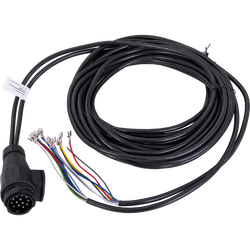 Faisceau électrique MANTES remorque 8 m,  prise 13 broches connecteurs 6.3