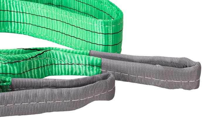 Élingue, sangle de levage HEFFA 2 m/60 mm/2 t avec boucles