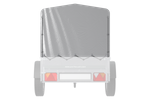 Bâche arceau h-800 UNITRAILER bâche pour remorque 200x106cm GARDEN 200 KIPP