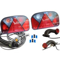 Kit d'éclairage : feux arrière ASPÖCK + feux de gabarit latéraux ASPÖCK + faisceau MANTES 8 m 13 broches + connecteurs rapides