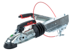 Dispositif de dépassement AL-KO 90S/3 avec attelage AK161 pour remorque de 1000 kg avec timon en V