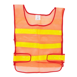 Gilet réfléchissant orange HERMON XXL avec velcro latéral