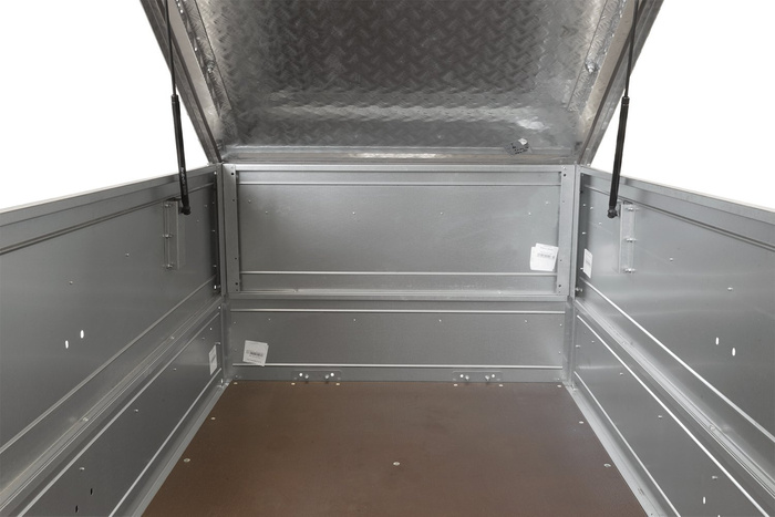 Capot de remorque UNITRAILER GARDEN TRAILER 200 KIPP avec cylindres / serrure à clé