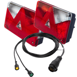 Feux arrière ASPÖCK MULTIPOINT V + faisceau MANTES 5 m 13 broches