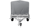 Remorque automobile Garden Trailer 200 KIPP 200 x 106 cm avec bâche haute, arceau et roue jockey PTAC 500 kg