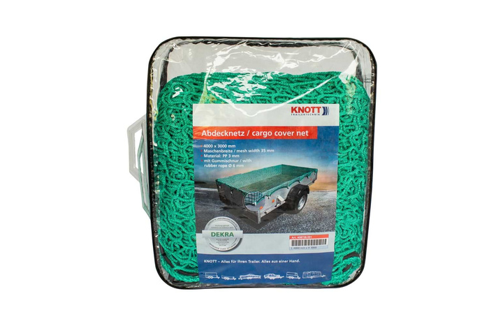 Filet de transport pour remorque KNOTT 1500x2700 avec cordon élastique