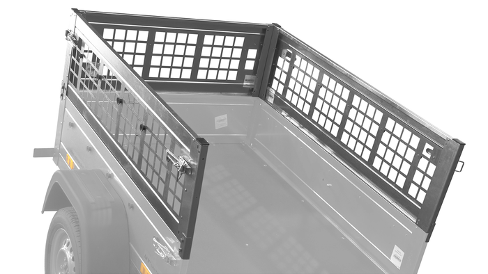 Ridelles, côtés grillagés pour la remorque UNITRAILER GARDEN TRAILER 150 KIPP