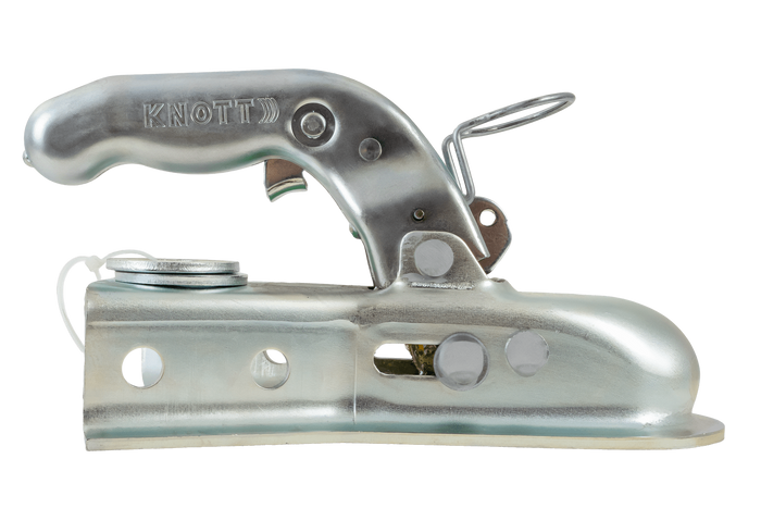 Attelage à boule KNOTT 6E0176.001 pour remorque de 750 kg avec timon en V