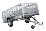 Remorque à un essieu 264x125 UNITRAILER GARDEN 264 KIPP avec ridelles grillagées