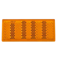 Réflecteur jaune 76x34 mm avec ruban adhésif