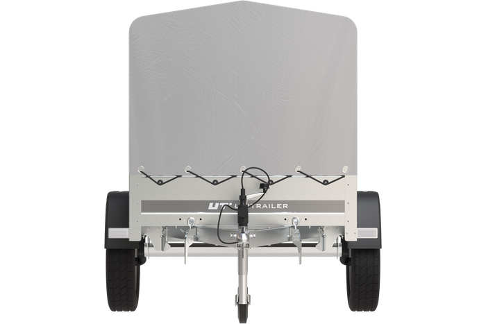 Remorque 750 kg 200 x 125 avec bâche haute et arceau Garden Trailer 201 KIPP