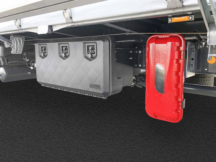 Boîte, caisse extincteur 6kg DAKEN 82500 STRIKE 600x287x220mm rouge