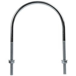 Boulon en U rond M8 avec écrous et rondelles 115/175