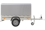 Remorque 750 kg 200 x 125 avec bâche haute et arceau Garden Trailer 201 KIPP