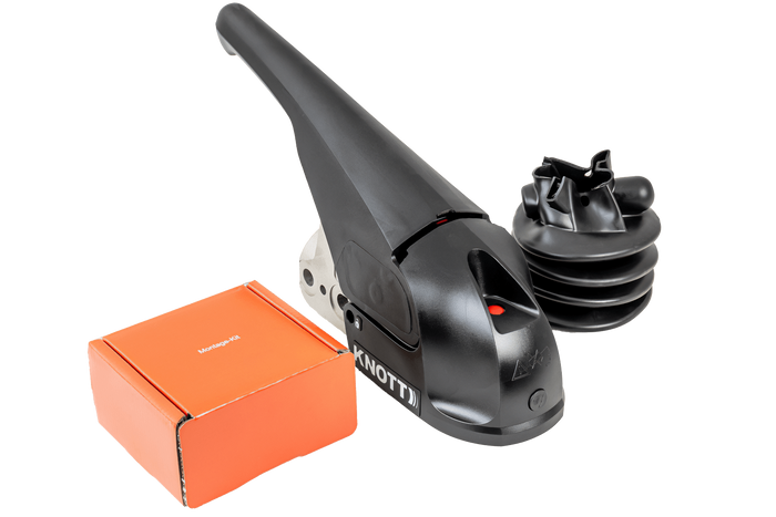 Attelage à boule KNOTT KS30 avec stabilisateur pour remorque de 3000kg avec timon tubulaire de 50mm