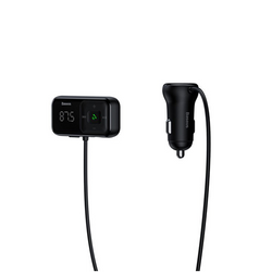Émetteur FM BASEUS T type S-16 Bluetooth 5.0 MP3 + chargeur de voiture 2 ports USB