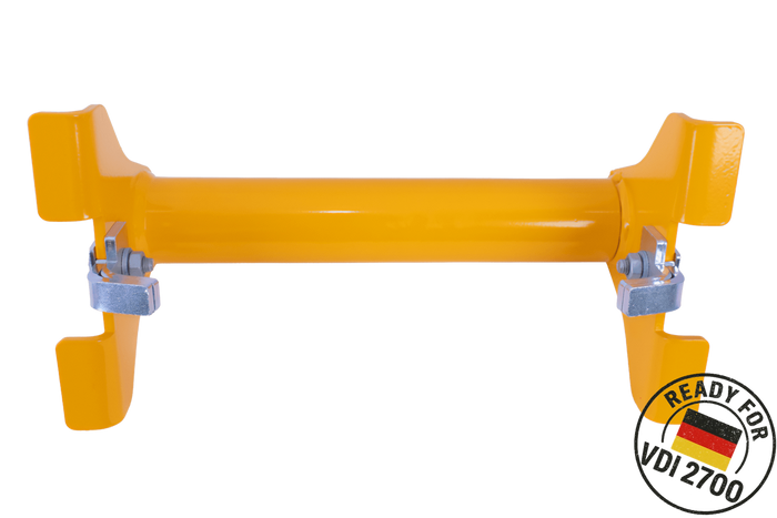 Bloque roue, calle universelle jaune PRAMAR Radstopper VDI 2700 pour dépanneuse