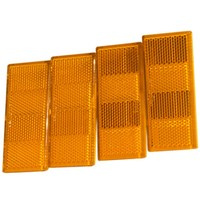 Lot: catadioptres autocollants orange pour remorques