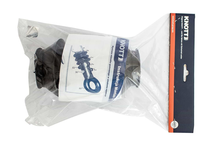 Soufflet de tête d'attelage remorque - caoutchouc de protection KNOTT KFG35