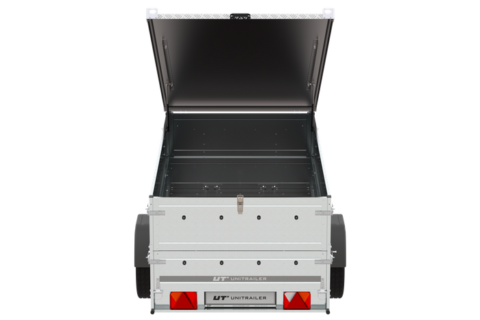 Remorque légère avec bâche Garden Trailer 264 KIPP, bis côtés et roue jockey