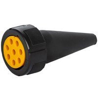 Connecteur baïonnette en 8 broches jaune ASPÖCK pour feux arrières