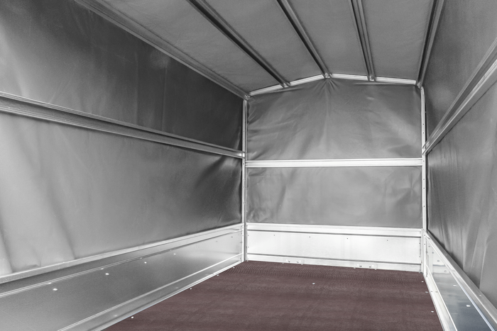 Remorque routière avec bâche haute (110 cm), arceau (110 cm) et roue jockey 230x125 Garden Trailer 230 KIPP