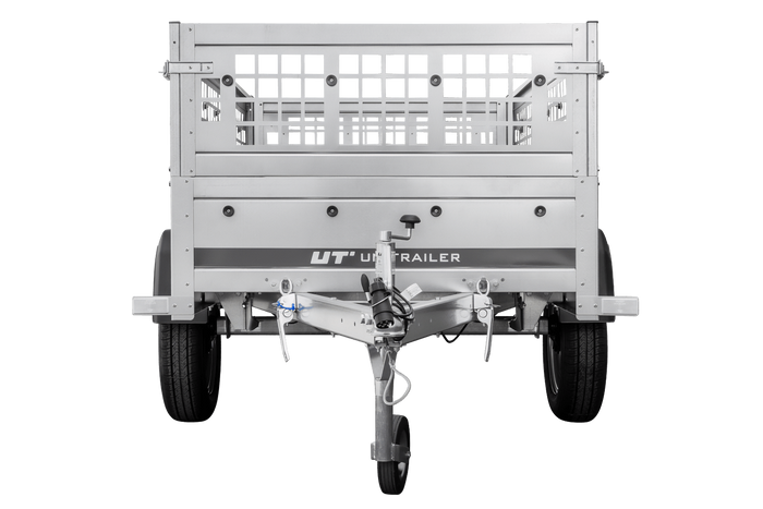 Top remorque GARDEN TRAILER 200 KIPP avec rehausses grillagées et roue jockey