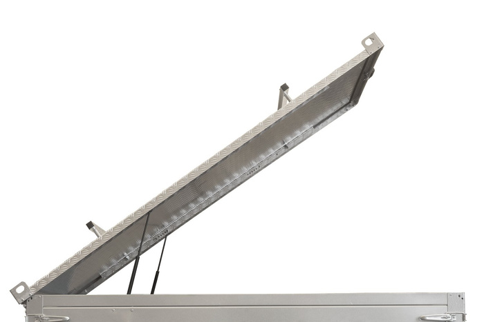 Capot de remorque UNITRAILER GARDEN TRAILER 200 KIPP avec cylindres / serrure à clé