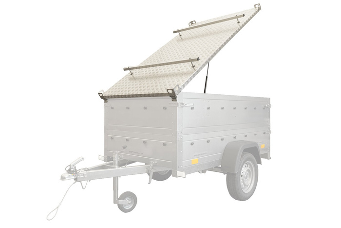 Capot de remorque UNITRAILER GARDEN TRAILER 150 KIPP avec cylindres / serrure à clé