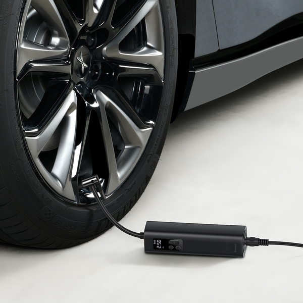 Mini compresseur BASEUS Mini pompe de gonflage de voiture , universelle 12V