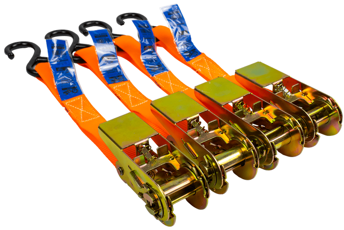 Kit de quatre sangles de transport avec tendeur UNITRAILER 4m/25mm/0,68t