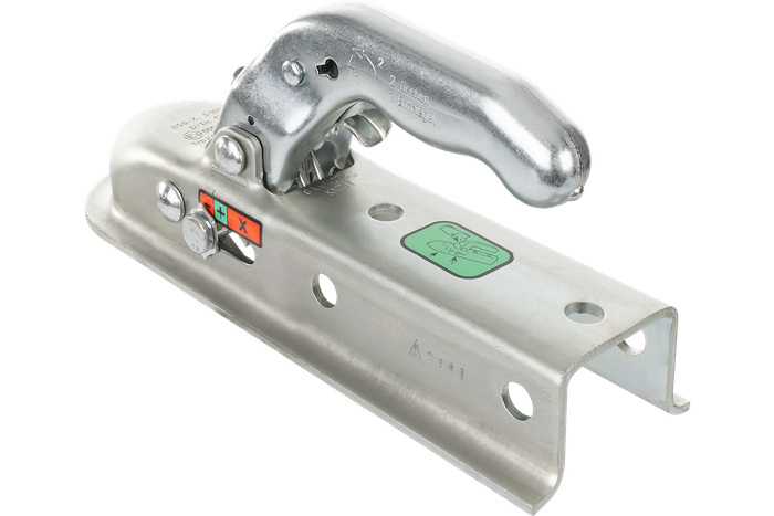 Attelage à boule KNOTT KQ14-A pour remorque de 1400kg avec timon carré de 50mm