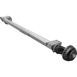 Essieu freiné AL-KO COMPACT pour remorque bateau 1350kg 1645/1755mm 2200mm 5x112