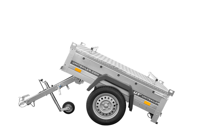 Remorque simple essieu 750 kg PTAC 150x106 Garden Trailer 150 KIPP avec capot aluminium