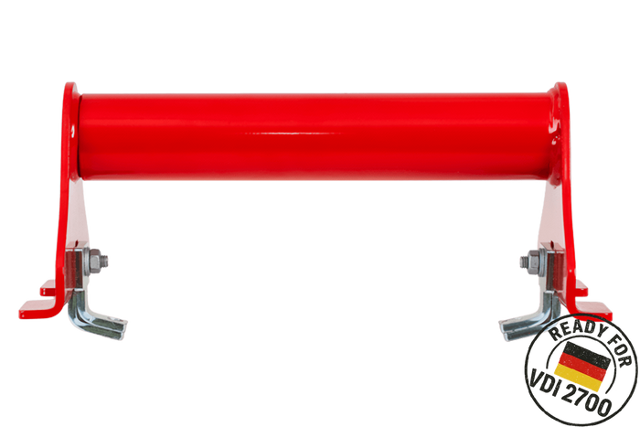 Bloque- roue dépanneuse, rouge PRAMAR Radstopper VDI 2700 - réglable, universel