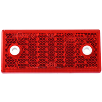 Catadioptre rouge rectangulaire 76x34 mm