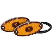 Kit de deux feux de gabarit LED ASPÖCK FLATPOINT II, ​​orange, universel