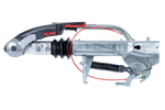 Dispositif de dépassement AL-KO 251S avec attelage AKS3004 pour remorque de 2700kg avec timon en V