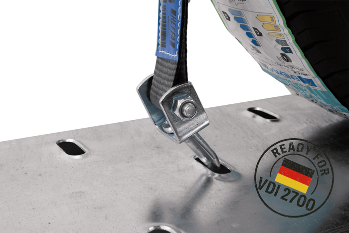 Sangle de transport, d'arrimage  pour dépanneuse HEFFA CARLINE 130,  pour roues 2,8 m/35 mm/3 t VDI 2700