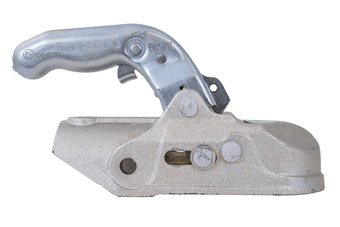 Attelage à boule KNOTT K27-B pour remorque de 2 700 kg avec timon tubulaire de 45 mm, en fonte 