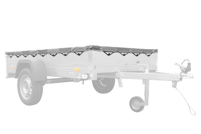 Bâche plate grise pour remorque Garden Trailer 230 KIPP